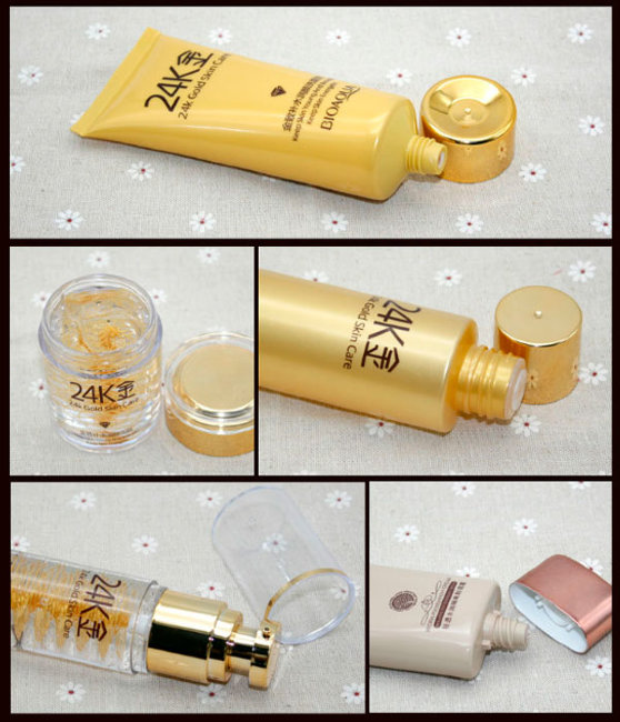 Bioaqua 24K Gold Skin Care Набор для ухода за лицом, 5 предметов Bioaqua 24K Gold Skin Care Набор для ухода за лицом, 5 предметов