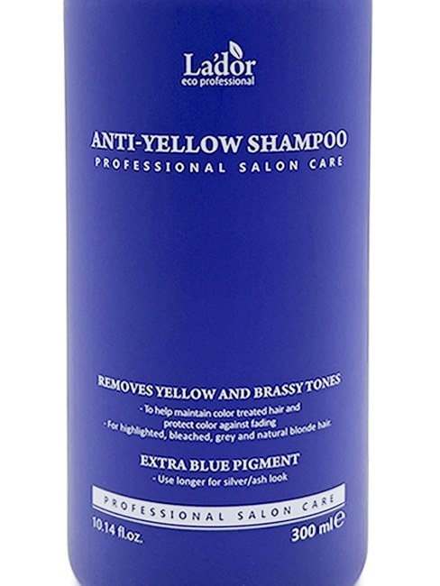 La'dor Оттеночный шампунь для устранения желтизны на светлых волосах Anti Yellow Shampoo, 300 мл