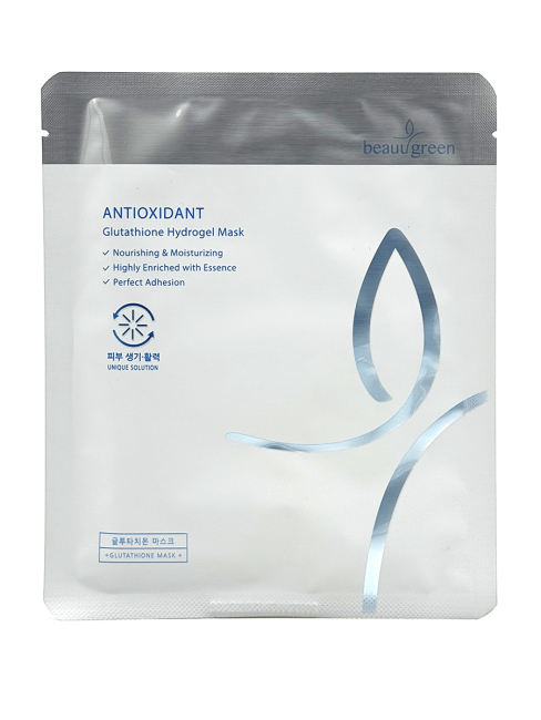 Beauugreen Гидрогелевая маска для лица с Антиоксидантным эффектом Antioxidant Glutathione Hydrogel Mask, 30 мл