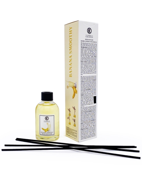 Kreasyon Аромадиффузор с палочками Банановый Смузи Reed Diffuser Banana Smoothy, 115 мл Kreasyon Аромадиффузор с палочками Банановый Смузи Reed Diffuser Banana Smoothy, 115 мл