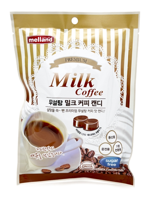 Melland Конфеты карамель леденцовая без сахара Кофе с молоком Milk Coffee Sugar Free, 100 г Melland Конфеты карамель леденцовая без сахара Кофе с молоком Milk Coffee Sugar Free, 100 г