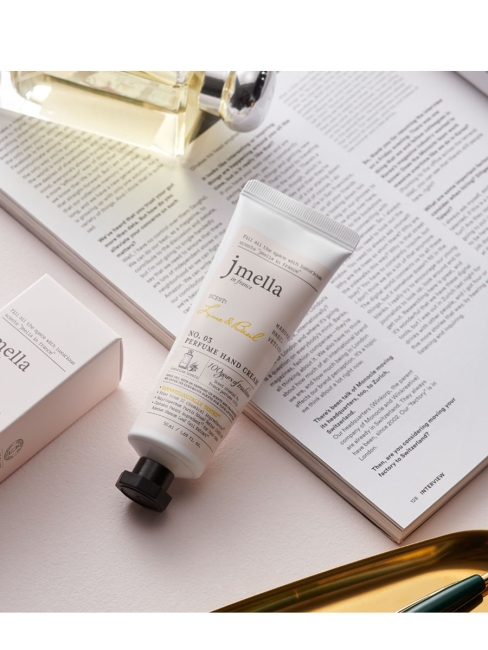 Jmella Парфюмированный крем для рук "Лайм и Базилик" N0.03 In France Lime & Basil Perfume Hand Cream, 50 мл