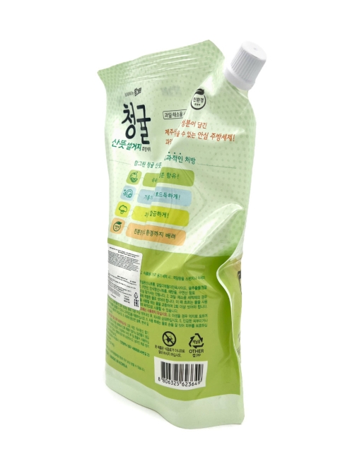 Lion Средство для мытья посуды, овощей и фруктов Green Tangerine From Jeju Dishwashing Liquid, 970 мл Lion Средство для мытья посуды, овощей и фруктов Green Tangerine From Jeju Dishwashing Liquid, 970 мл