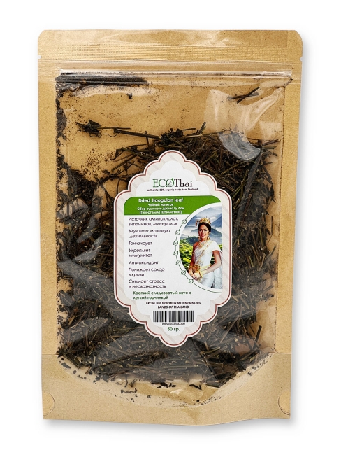 Eco Thai Чайный напиток сбор сушеного Джиао Гу Лан (Гиностемма) Dried Jiaogulan Leaf, 50 г Eco Thai Чайный напиток сбор сушеного Джиао Гу Лан (Гиностемма) Dried Jiaogulan Leaf, 50 г