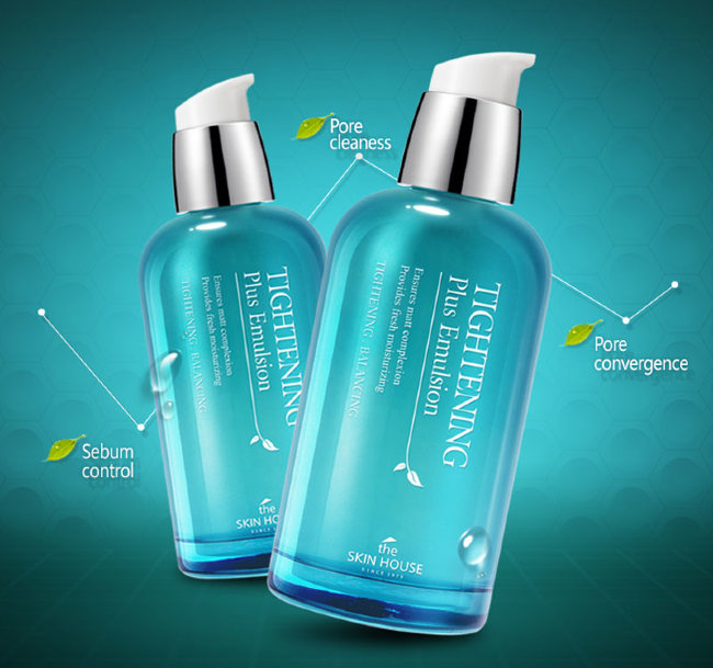 The Skin House Tightening Plus Emulsion Эмульсия для очистки и сужения расширенных пор, 130 мл