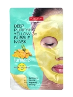 Purederm Увлажняющая кислородная маска c куркумой Deep Purifying Yellow O2 Bubble Mask Turmeric, 25 г Purederm Увлажняющая кислородная маска c куркумой Deep Purifying Yellow O2 Bubble Mask Turmeric, 25 г
