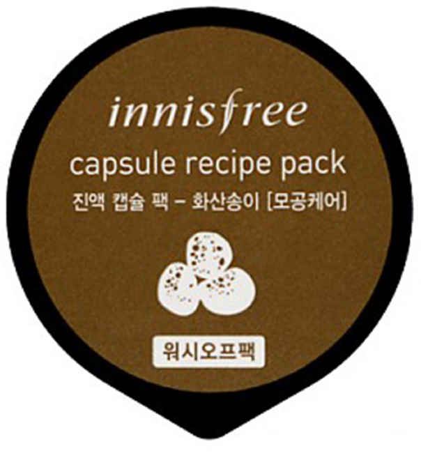 Innisfree Capsule Recipe Pack - Jeju Volcano Капсульная маска с вулканическим пеплом, 20 мл