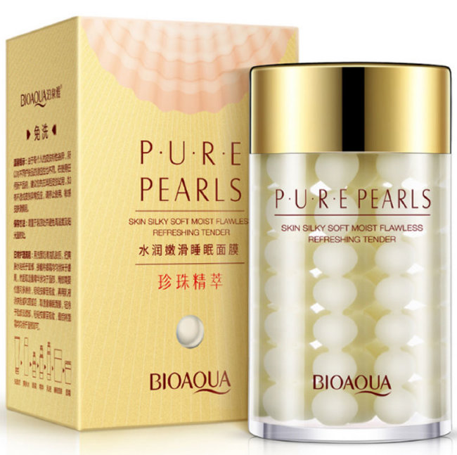 Bioaqua Pure Pearls Увлажняющий антивозрастной крем для лица с натуральной жемчужной пудрой, 60 г Bioaqua Pure Pearls Увлажняющий антивозрастной крем для лица с натуральной жемчужной пудрой, 60 г