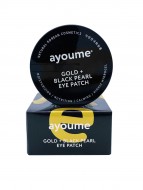 Ayoume Гидрогелевые патчи для глаз с золотом и черным жемчугом Gold + Black Pearl Eye Patch, 60 шт