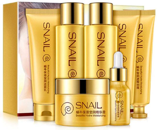 Bioaqua Snail Набор с муцином улитки, 7 предметов