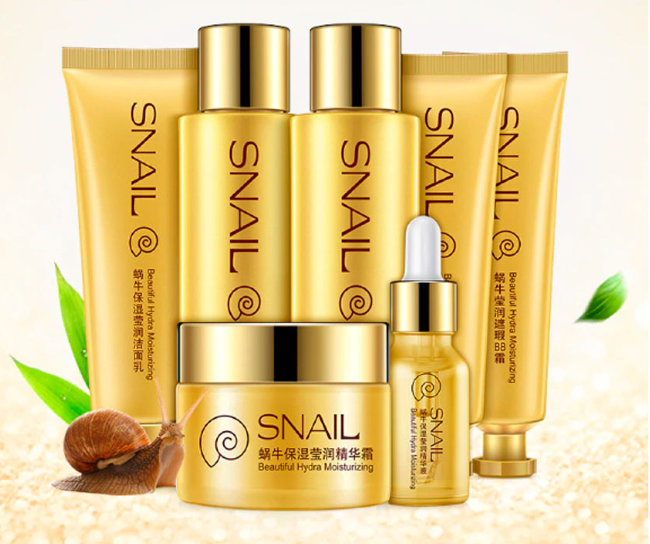 Bioaqua Snail Набор с муцином улитки, 7 предметов