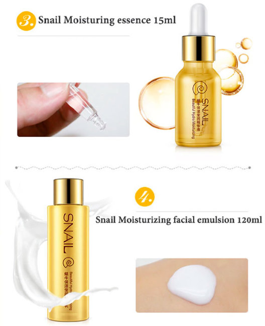 Bioaqua Snail Набор с муцином улитки, 7 предметов