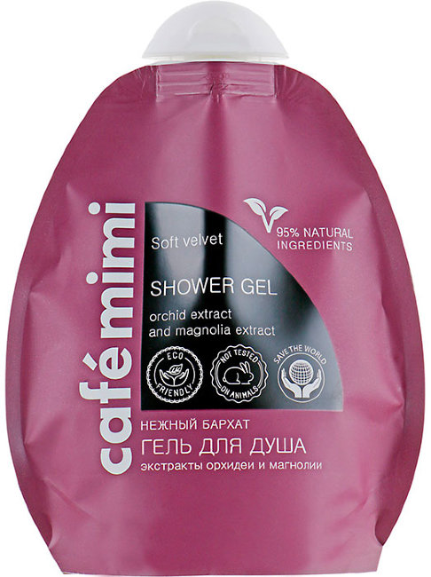 Кафе красоты Le Cafe Mimi Гель для душа Нежный бархат, 250 мл