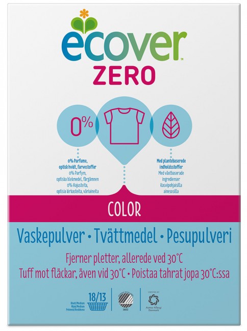 Ecover Экологический стиральный порошок цветной Color Zero, 750 г Ecover Экологический стиральный порошок цветной Color Zero, 750 г