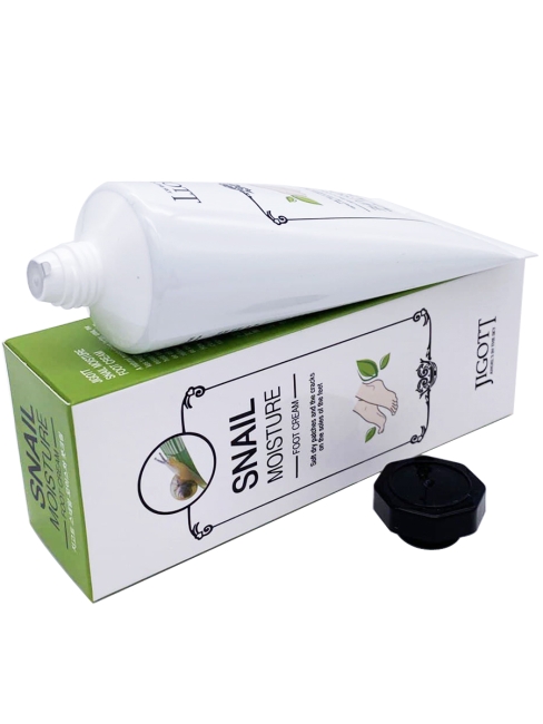 Jigott Увлажняющий крем для ног с улиточным муцином Snail Moisture Foot Cream, 100 мл