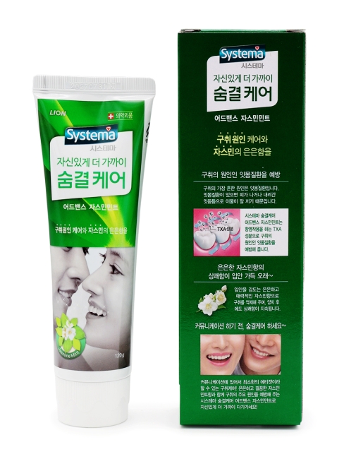 LION Зубная паста с ароматом жасмина Systema Breath Care, 120 г LION Зубная паста с ароматом жасмина Systema Breath Care, 120 г