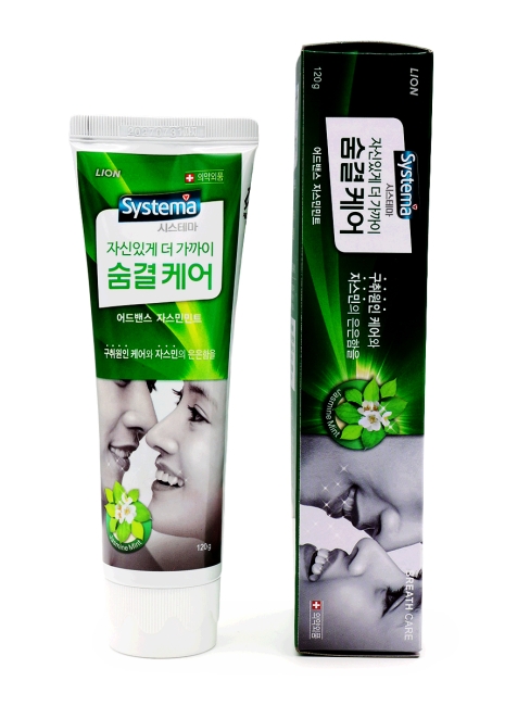 LION Зубная паста с ароматом жасмина Systema Breath Care, 120 г LION Зубная паста с ароматом жасмина Systema Breath Care, 120 г