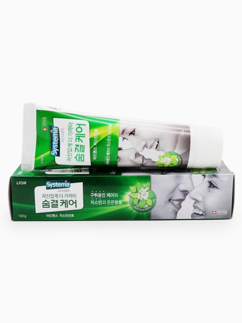 LION Зубная паста с ароматом жасмина Systema Breath Care, 120 г LION Зубная паста с ароматом жасмина Systema Breath Care, 120 г
