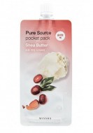 MISSHA Pure Source Pocket Pack Shea Butter Ночная маска для лица с маслом ши, 10 мл