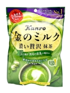 Kanro Конфеты карамель леденцовая молочная со вкусом Зеленого чая матча Premium Matcha Milk Candy, 70 г