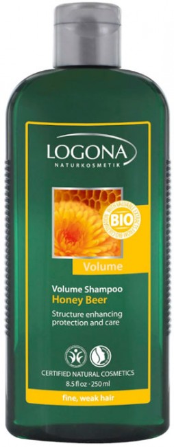 Logona Beer & Bio Honey Шампунь для объема волос, 250 мл