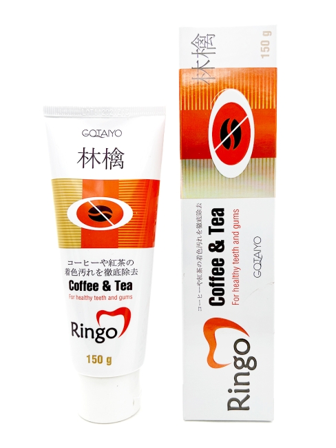 Gotayo Зубная паста отбеливающая от налета чая и кофе Ringo Coffe & Tea, 150 г