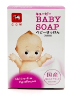 COW Детское мыло для чувствительной кожи с натуральными сливками и скваланом Kewpie, 90 г