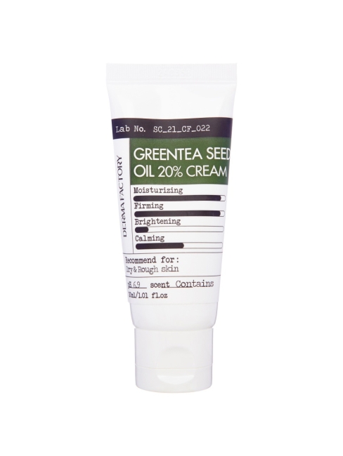 Derma Factory Крем для лица с маслом семян зеленого чая Green Tea Seed Oil 20% Cream, 30 мл Derma Factory Крем для лица с маслом семян зеленого чая Green Tea Seed Oil 20% Cream, 30 мл