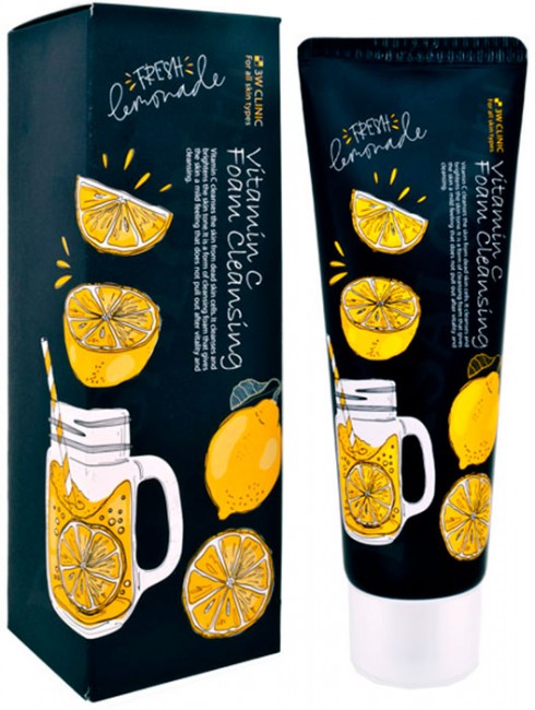 3W Clinic Vitamin C Foam Cleansing Тонизирующая пенка с витамином C, 100 мл