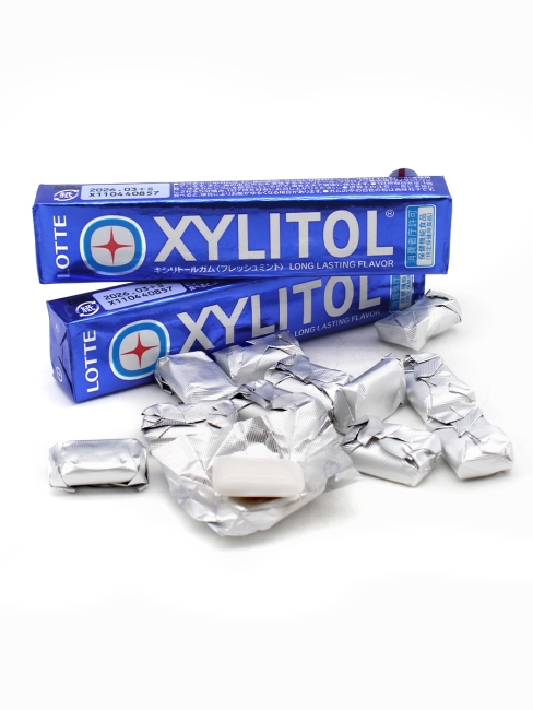 LOTTE Жевательная резинка с ксилитом Освежающая мята Xylitol Fresh Mint, 3 шт х 21 г