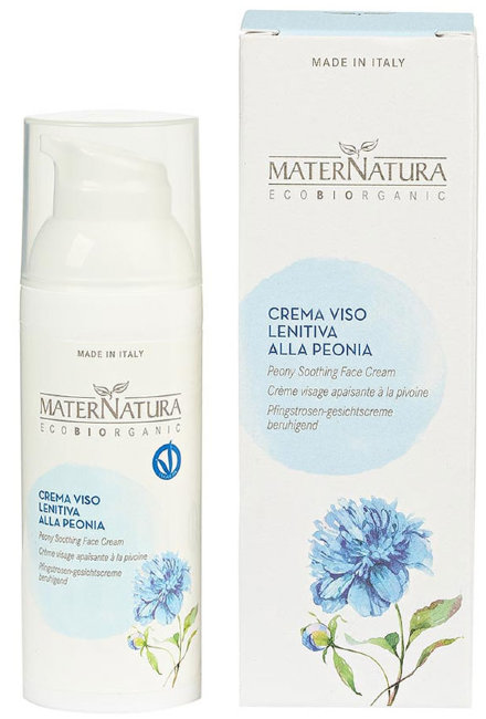 Mater Natura Успокаивающий крем для лица с Пионом, 50 мл