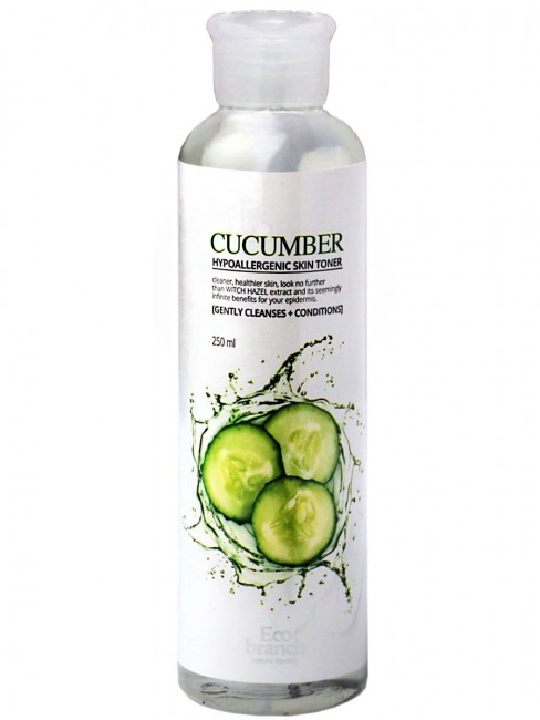 Eco Branch Тоник для лица с экстрактом огурца Cucumber Hypoallergenic Skin Toner, 250 мл Eco Branch Тоник для лица с экстрактом огурца Cucumber Hypoallergenic Skin Toner, 250 мл