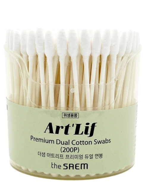The Saem Палочки ватные Art lif Premium Dual Cotton Swabs, 200 шт The Saem Палочки ватные Art lif Premium Dual Cotton Swabs, 200 шт