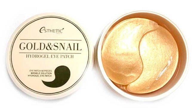 Esthetic House Gold & Snail Hydrogel Eye Patch Патчи для глаз с Золотом и Муцином улитки, 60 шт