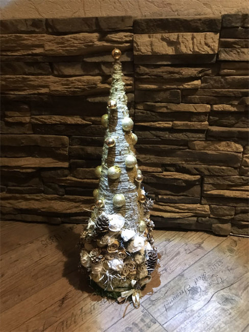 Ёлка ручной работы Шебби Шик Ёлка ручной работы Шебби Шик