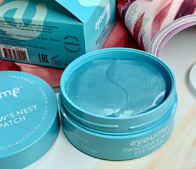 Ayoume Омолаживающие гидрогелевые патчи с экстрактом ласточкиного гнезда Swallow`s Nest Eye Patch, 60 шт