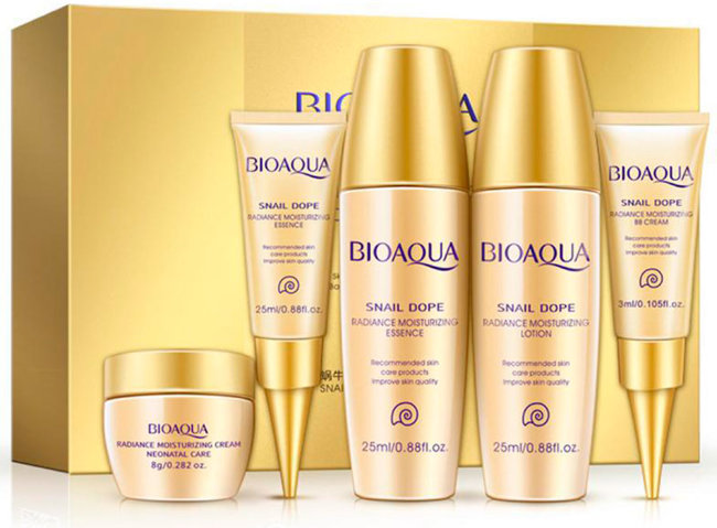 Bioaqua Snail Dope Набор для лица, 5 предметов