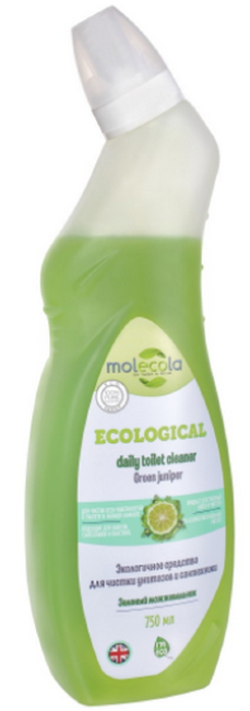 Molecola Green Juniper Средство для чистки унитазов и сантехники Зеленый можжевельник, 750 мл Molecola Green Juniper Средство для чистки унитазов и сантехники Зеленый можжевельник, 750 мл