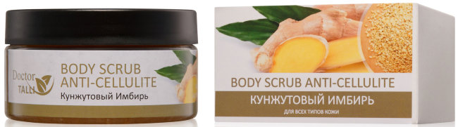 Doctor TALLI Body Scrub Anti-cellulite Масляный скраб антицеллюлитный "Кунжутовый Имбирь", 400 мл