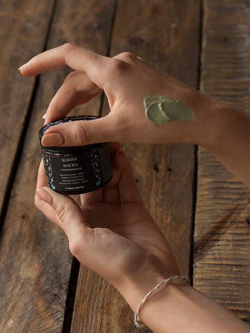 Kleona Маска очищающая с чаем матча, 65 г