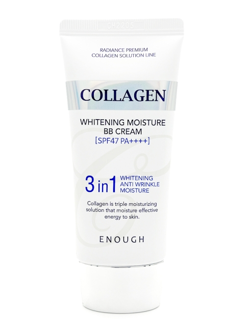 Enough ББ-крем с морским коллагеном Collagen 3 in1 Whitening Moisture BB Сream SPF47 PA+++, 50 г