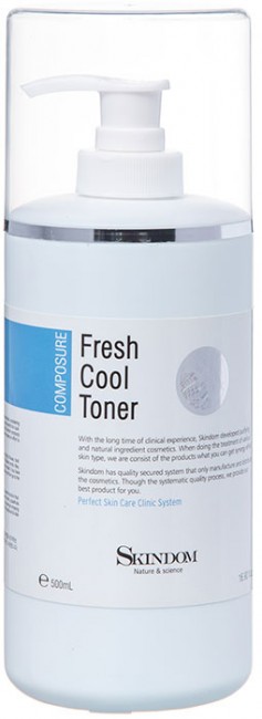 Skindom Fresh Cool Toner Освежающий тоник, 500 мл Skindom Fresh Cool Toner Освежающий тоник, 500 мл