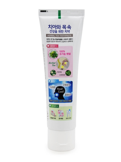 Mukunghwa Зубная паста с экстрактом травяного чая фенхель Herbal Tea, 110 г Mukunghwa Зубная паста с экстрактом травяного чая фенхель Herbal Tea, 110 г