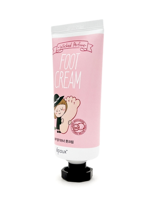 Epoux Парфюмированный крем для ног ультраувлажняющий с маслом ШИ Wicked Perfume Foot Cream, 80 г