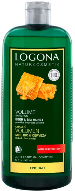Logona Beer Bio Honey Шампунь для объема волос, 500 мл Logona Beer Bio Honey Шампунь для объема волос, 500 мл