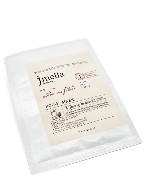 Jmella Парфюмированная тканевая маска для лица "Роковая женщина" N0.02 In France Femme Fatale Mask, 30 мл