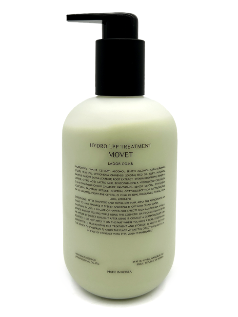 Lador Парфюмированная маска для волос с кератином и коллагеном Keratin LPP Treatment Movet, 350 мл Lador Парфюмированная маска для волос с кератином и коллагеном Keratin LPP Treatment Movet, 350 мл