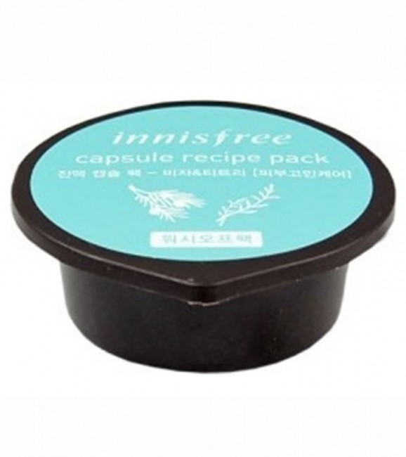 Innisfree Сapsule Recipe Pack - Jeju Bija & Tea Tree Капсульная маска с маслом чайного дерева, 10 мл Innisfree Сapsule Recipe Pack - Jeju Bija & Tea Tree Капсульная маска с маслом чайного дерева, 10 мл