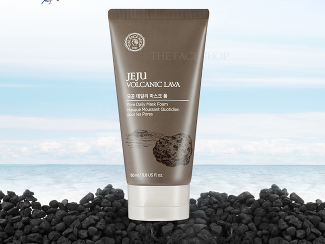 THE FACE SHOP Jeju Volcanic Lava Pore Daily Mask Foam Маска для лица, 150 мл THE FACE SHOP Jeju Volcanic Lava Pore Daily Mask Foam Маска для лица, 150 мл