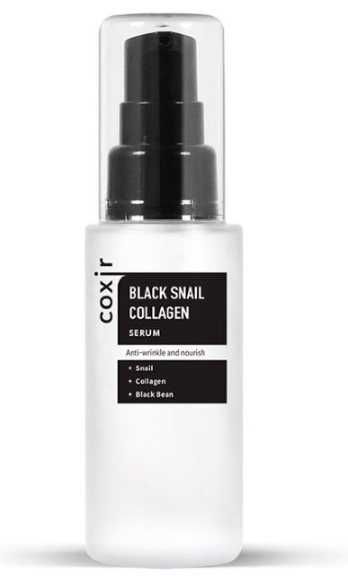 Coxir Black Snail Collagen Serum Сыворотка против морщин с коллагеном и муцином черной улитки, 50 мл Coxir Black Snail Collagen Serum Сыворотка против морщин с коллагеном и муцином черной улитки, 50 мл